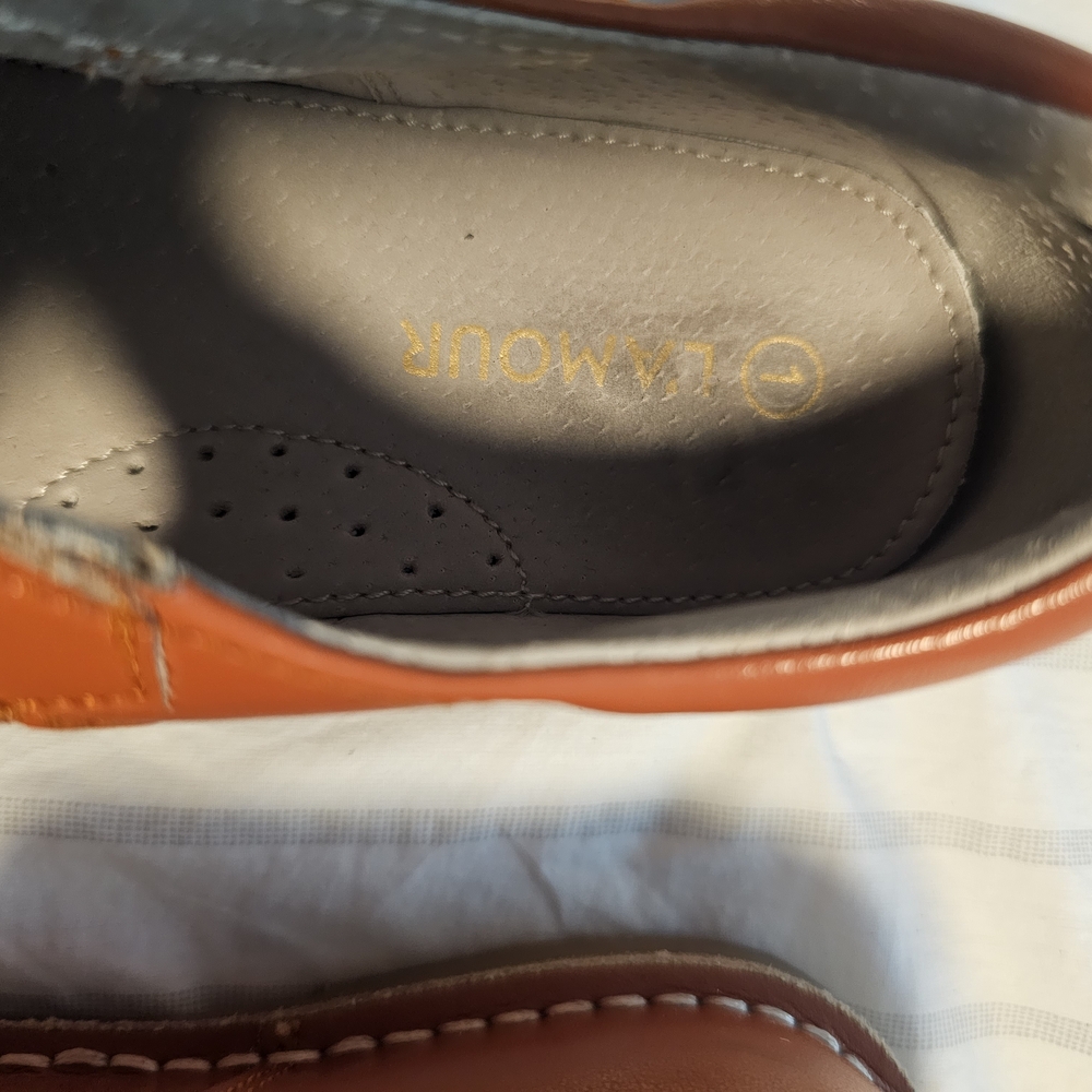L'Amour Brown Kids Dress Shoes - Picture 7 of 7